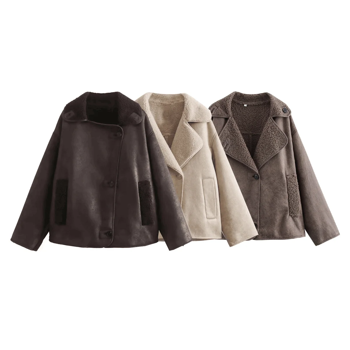 PB & ZA-Gilded Double-Sided Jacket for Women, Coat, Casual Outerwear, Chic Overshirt, Vintage Button, Autumn Fashion, New, 2024
PB & ZA-Gilded Double-Sided Jacket for Women, Coat, Casual Outerwear, Chic Overshirt, Vintage Button, Autumn Fashion, New, 2024