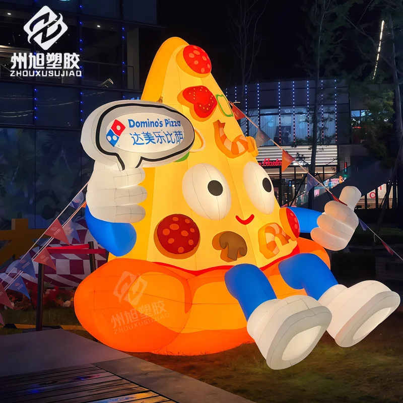 Customized inflatable glowing pizza models, decorative props for outdoor party stage decorations in shopping malls.
Customized inflatable glowing pizza models, decorative props for outdoor party stage decorations in shopping malls.