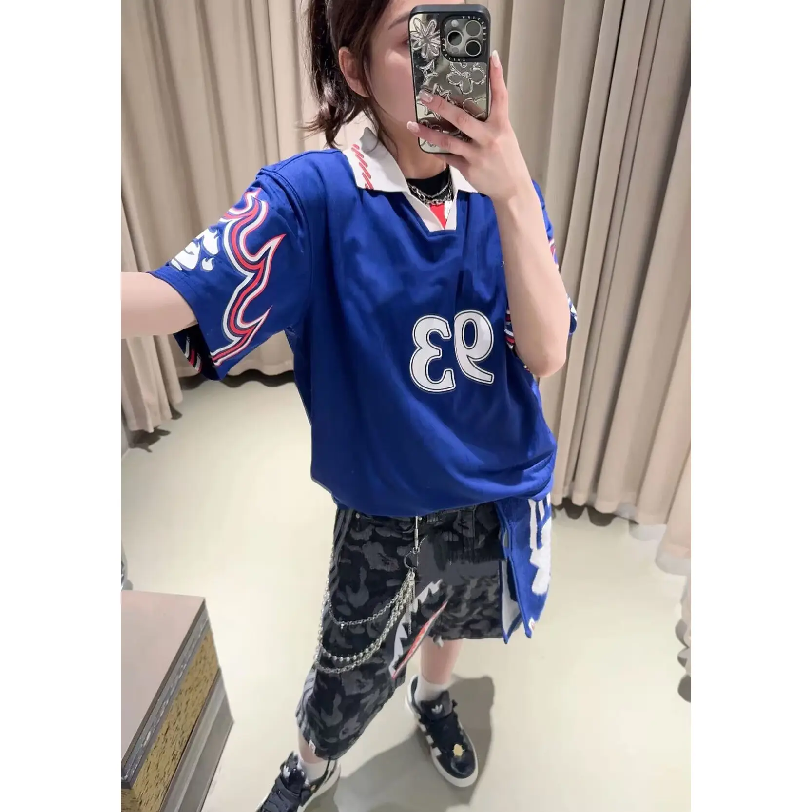 Retro 90S SSL Flame Jersey Shirt Short Sleeve Embroidered Collar T-Shirt Cleanfit Standard Size Non-fading Bre...
Retro 90S SSL Flame Jersey Shirt Short Sleeve Embroidered Collar T-Shirt Cleanfit Standard Size Non-fading Bre...