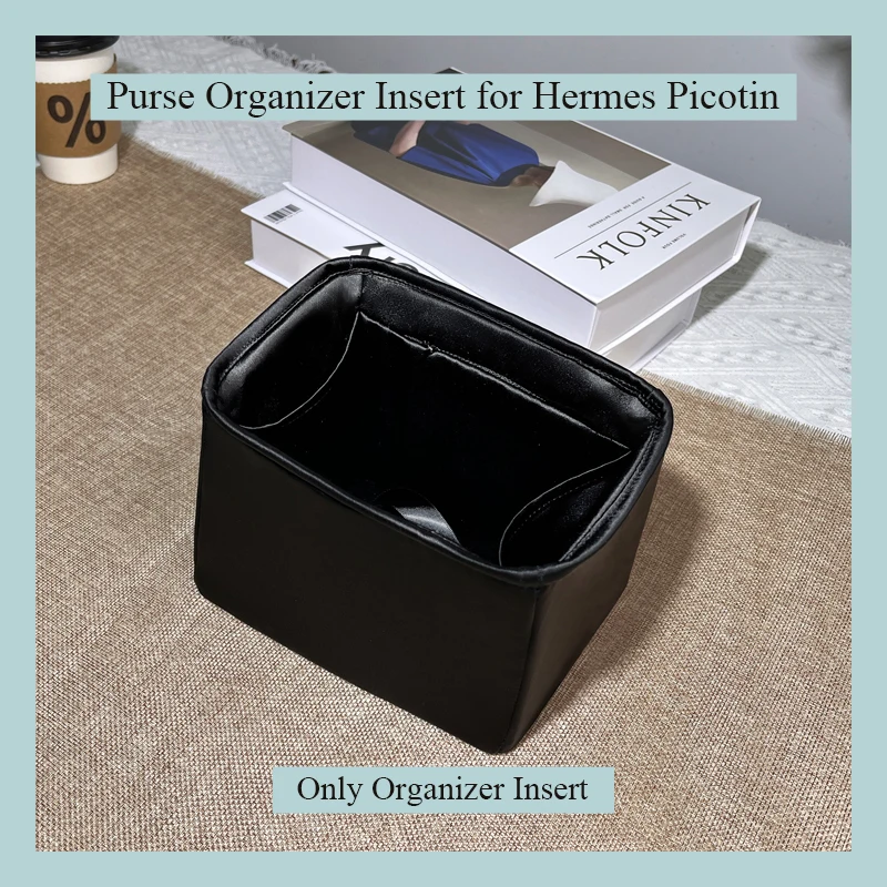 Purse Organizer Insert for Hermes Picotin18/22 Bucket Bag Silk Satin Zipper Storage Bag Multiple Pockets Inside Bag
Purse Organizer Insert for Hermes Picotin18/22 Bucket Bag Silk Satin Zipper Storage Bag Multiple Pockets Inside Bag