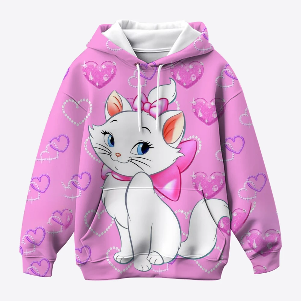 3D printed Disney Mary Cat hooded children's sportswear, fashionable and suitable for children's casual wear, suitable for girls
3D printed Disney Mary Cat hooded children's sportswear, fashionable and suitable for children's casual wear, suitable for girls