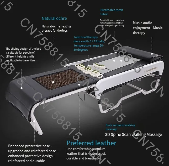 Многофункциональная теплая нефритовая массажная кровать, теплая физиотерапевтическая кровать, электрическая автоматическая кровать для всего тела, поясничный шейный отдел позвоночника
Многофункциональная теплая нефритовая массажная кровать, теплая физиотерапевтическая кровать, электрическая автоматическая кровать для всего тела, поясничный шейный отдел позвоночника