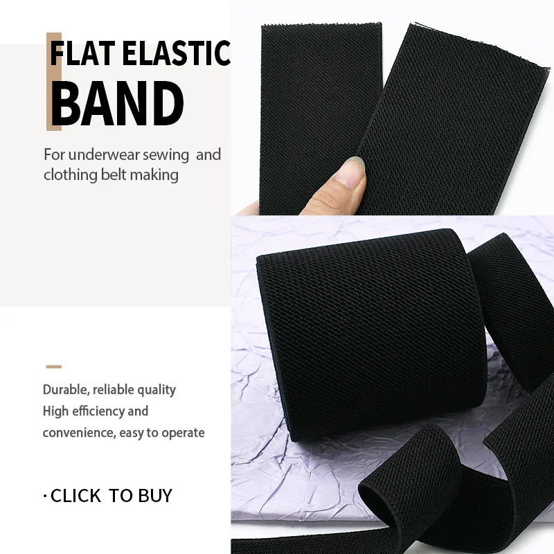 2-10M Elastic Bands for Sewing 10-80mm Black Rubber Band Nylon Tape Belt Sling Elastics Webbing Pants DIY Clothes Accessories
2-10M Elastic Bands for Sewing 10-80mm Black Rubber Band Nylon Tape Belt Sling Elastics Webbing Pants DIY Clothes Accessories