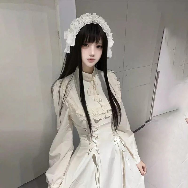 Французское винтажное платье, женское повседневное вечернее платье, женское элегантное кружевное цельное платье, готическое платье миди с бантом, платье Лолиты, подарок
Французское винтажное платье, женское повседневное вечернее платье, женское элегантное кружевное цельное платье, готическое платье миди с бантом, платье Лолиты, подарок