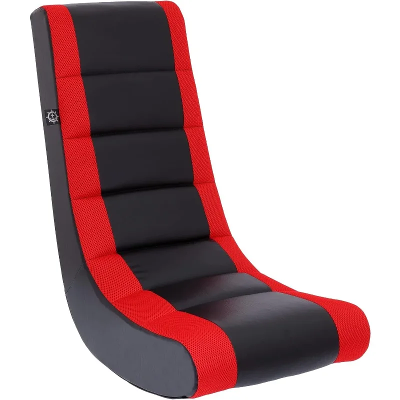 Classic Video Rocker Floor Gaming Chair, Kids and Teens, Racing Stripe PU Faux Leather & Polyester Mesh, Black/Red
Classic Video Rocker Floor Gaming Chair, Kids and Teens, Racing Stripe PU Faux Leather & Polyester Mesh, Black/Red