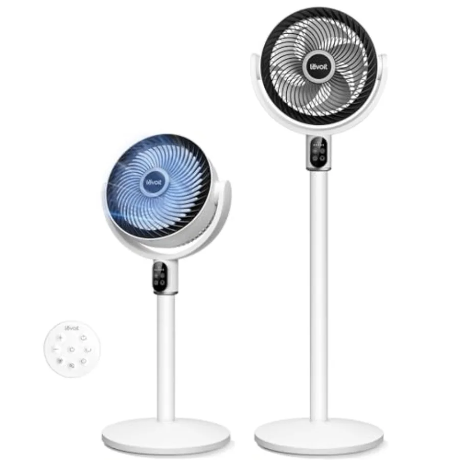 Standing Fan for Bedroom 20dB Quiet Pedestal Fan for Sleep 1024 CFM Ultra-High Airflow 90 Oscillating Floor Fan DC Motor 5 Spee
Standing Fan for Bedroom 20dB Quiet Pedestal Fan for Sleep 1024 CFM Ultra-High Airflow 90 Oscillating Floor Fan DC Motor 5 Spee