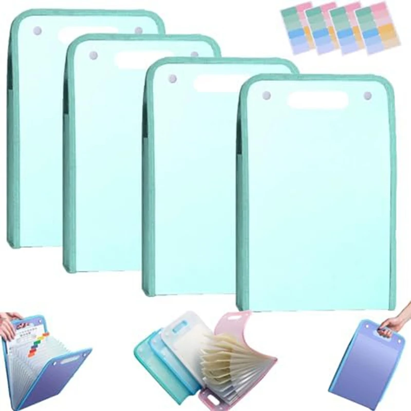 AU61-4PCS Extended Waterproof Folder, Vertical File Manager With Handle 13 Pocket A4 Multi-Page Portable Office Folders
AU61-4PCS Extended Waterproof Folder, Vertical File Manager With Handle 13 Pocket A4 Multi-Page Portable Office Folders