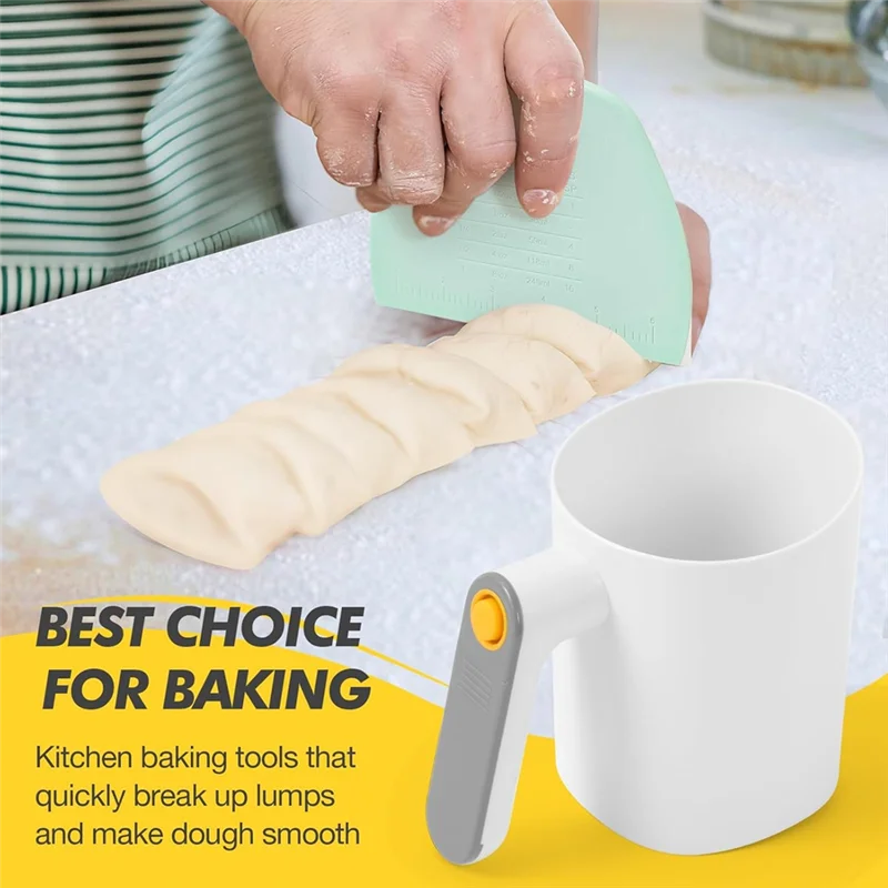 A29M-Электрический сито для муки, сито для муки на батарейках для выпечки со скребком для теста, эргономичная ручка, сито для муки
A29M-Электрический сито для муки, сито для муки на батарейках для выпечки со скребком для теста, эргономичная ручка, сито для муки