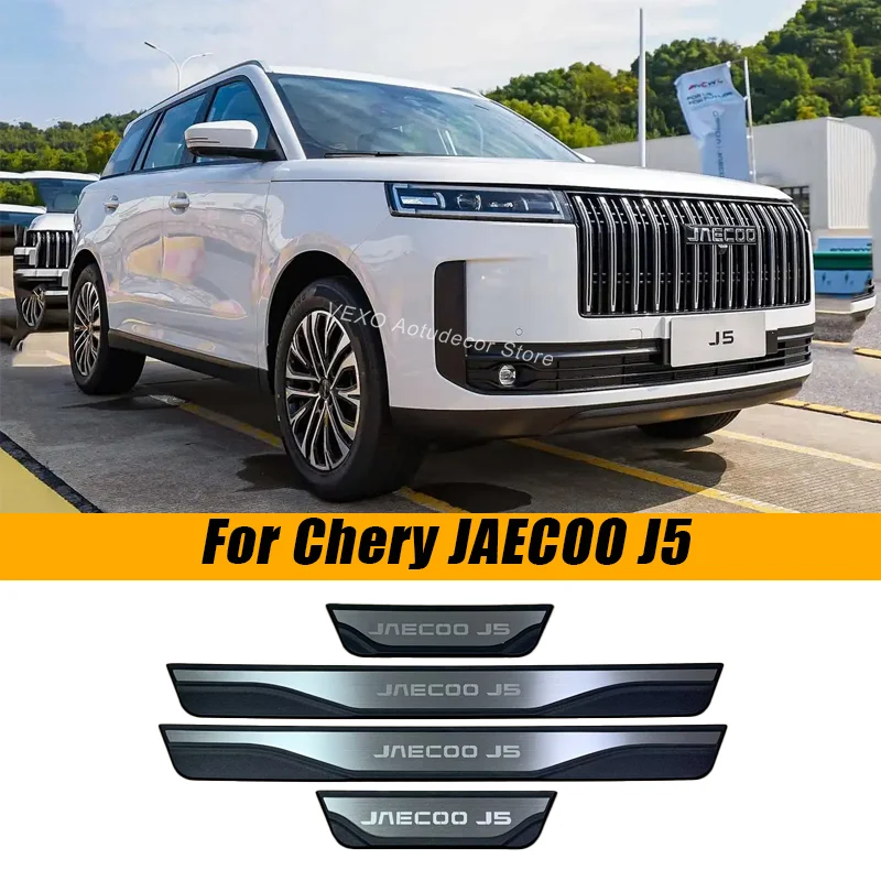 For Chery JAECOO J5 Door Sill Scuff Plates Anti-Scratch Threshold Protector Strip Welcome Foot Pedal Cover Modification Exterior
For Chery JAECOO J5 Door Sill Scuff Plates Anti-Scratch Threshold Protector Strip Welcome Foot Pedal Cover Modification Exterior