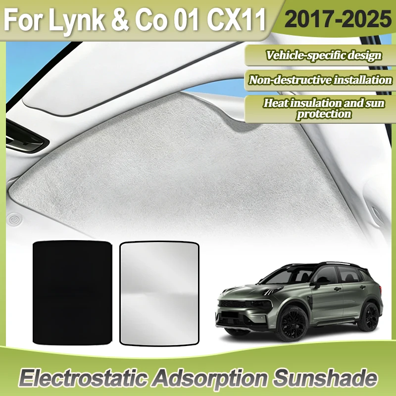 Accessories For Lynk & Co 01 CX11 2017~2025 2023 2024 Car Insulation Sunroof Sunshades Electrostatic Adsorption Skylight Visors
Accessories For Lynk & Co 01 CX11 2017~2025 2023 2024 Car Insulation Sunroof Sunshades Electrostatic Adsorption Skylight Visors