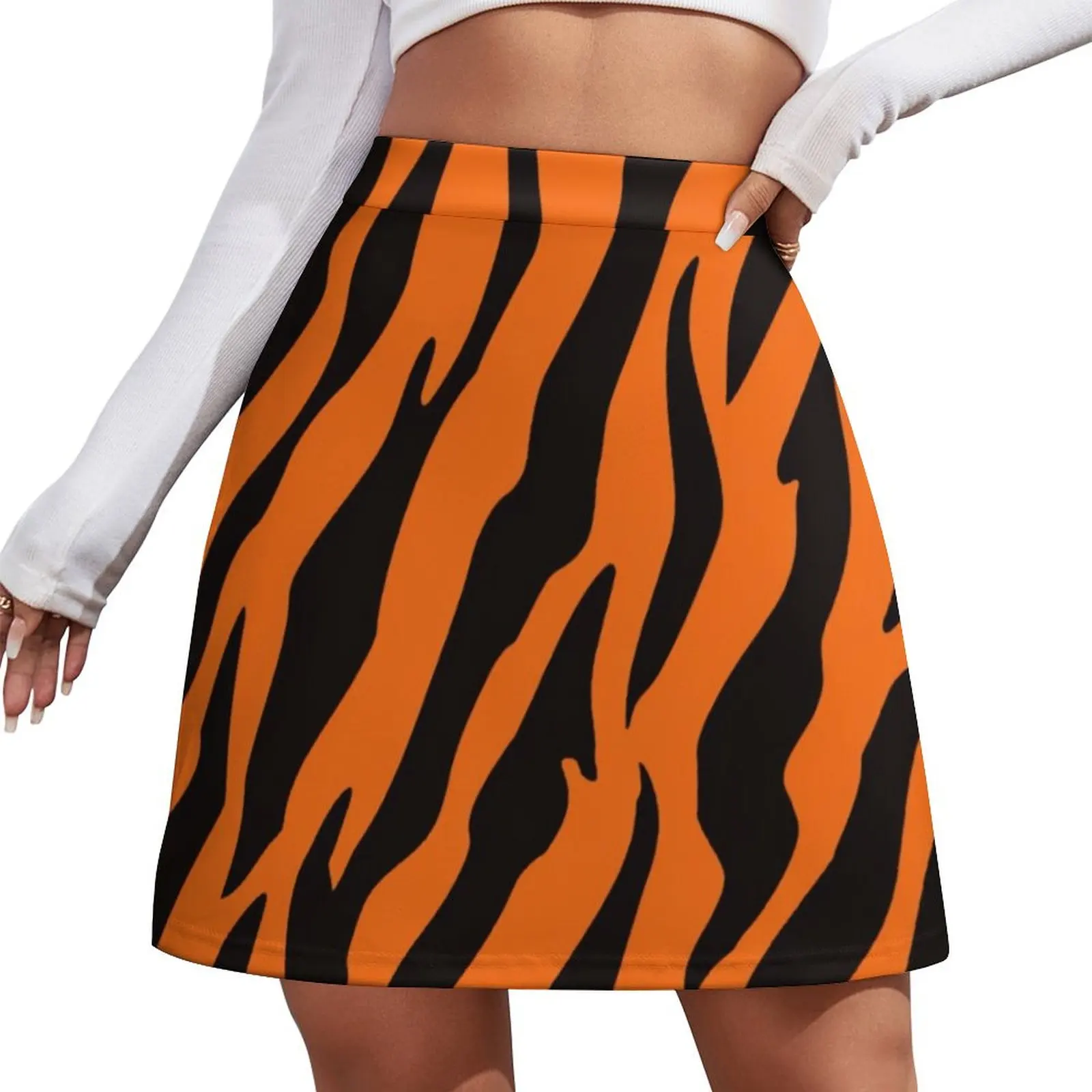 Orange and Black Tiger Stripes Print Mini Skirt Woman clothing women's clothing korea stylish clothing women summer 2026
Orange and Black Tiger Stripes Print Mini Skirt Woman clothing women's clothing korea stylish clothing women summer 2026