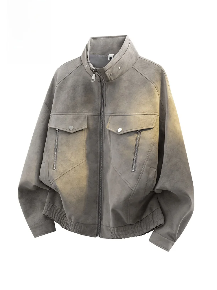 Loose Men's Long Sve Jaet Hipanda Autumn Workwear Motorcycle Sle Leather Coat Casual Faion Breathable Outerwear
Loose Men's Long Sve Jaet Hipanda Autumn Workwear Motorcycle Sle Leather Coat Casual Faion Breathable Outerwear