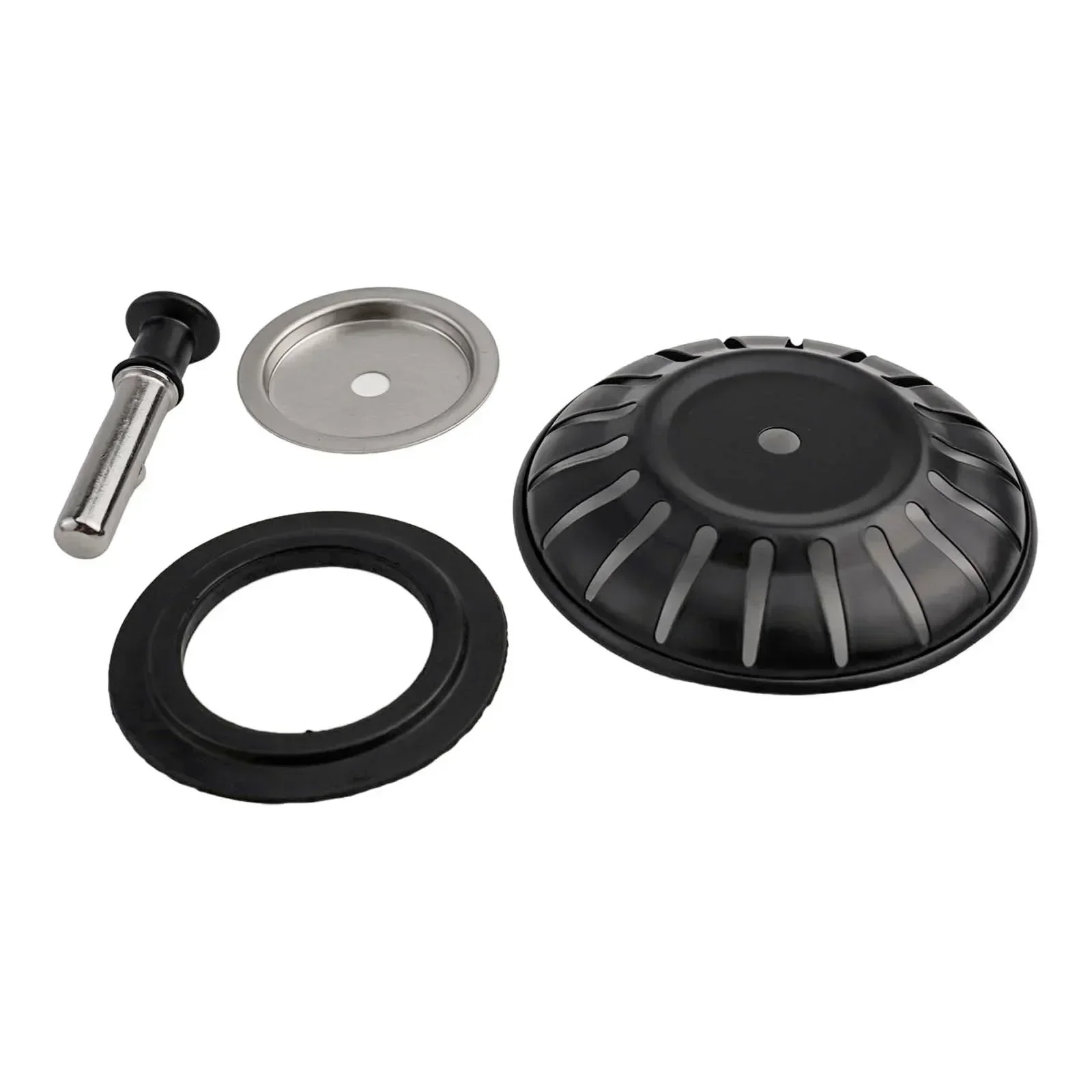 78mm Black Kitchen Sink Replacement Stainless Steel Strainer Plug Basin Strain Drainer Drain Waste Filter Plug Kitchen Tools
78mm Black Kitchen Sink Replacement Stainless Steel Strainer Plug Basin Strain Drainer Drain Waste Filter Plug Kitchen Tools