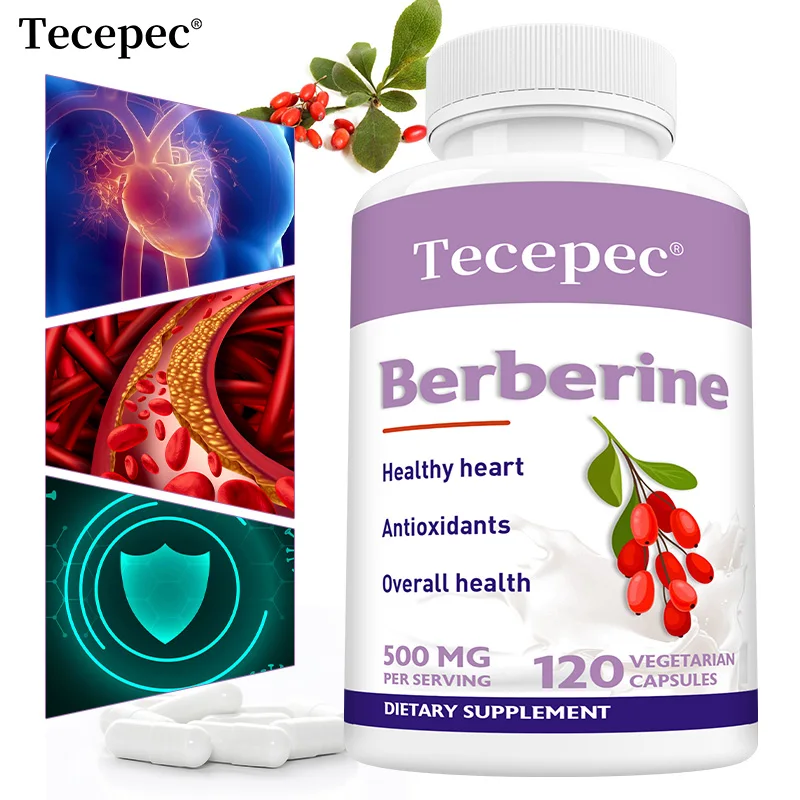 Berberine HCl 500mg 120 Capsules Vegetarian Supplement Gluten Free Non GMO for Promote Digestion, Enhance Energy, Anti-oxidant
Berberine HCl 500mg 120 Capsules Vegetarian Supplement Gluten Free Non GMO for Promote Digestion, Enhance Energy, Anti-oxidant