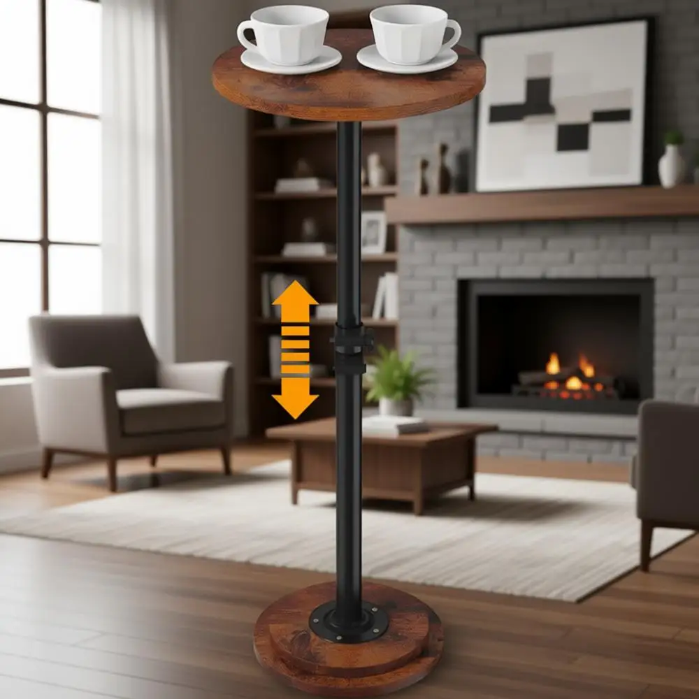 360 ° Поворотный круглый приставной столик с регулируемой высотой для небольших помещений, в винтажном стиле, подходит для гостиной и спальни
360 ° Поворотный круглый приставной столик с регулируемой высотой для небольших помещений, в винтажном стиле, подходит для гостиной и спальни