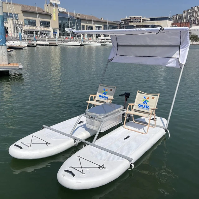 Factory Price Double Person Inflatable Leisure Sightseeing Electric Floating Boat Fishing Yacht Water Sports with Tent
Factory Price Double Person Inflatable Leisure Sightseeing Electric Floating Boat Fishing Yacht Water Sports with Tent