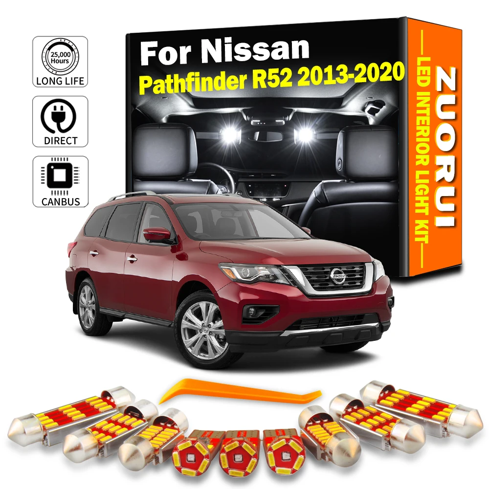 ZUORUI 15 шт. сигнальная лампа для Nissan Pathfinder R52 2013-2017 2018 2019 2020 интерьерная фотолампа в комплекте купольная карта двери солнцезащитный козырек
ZUORUI 15 шт. сигнальная лампа для Nissan Pathfinder R52 2013-2017 2018 2019 2020 интерьерная фотолампа в комплекте купольная карта двери солнцезащитный козырек