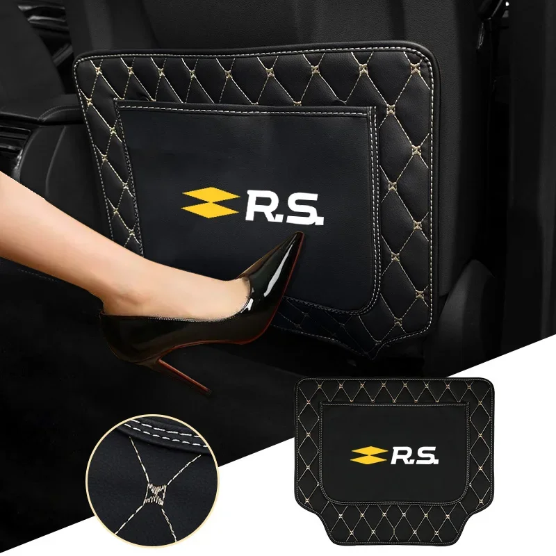 Car Sticker Leather Car Seat Back Anti Kick Pad Protector Mat For Renault RS Trafic Clio Laguna Megane 2 3 4 Logan Captur Koleos
Car Sticker Leather Car Seat Back Anti Kick Pad Protector Mat For Renault RS Trafic Clio Laguna Megane 2 3 4 Logan Captur Koleos