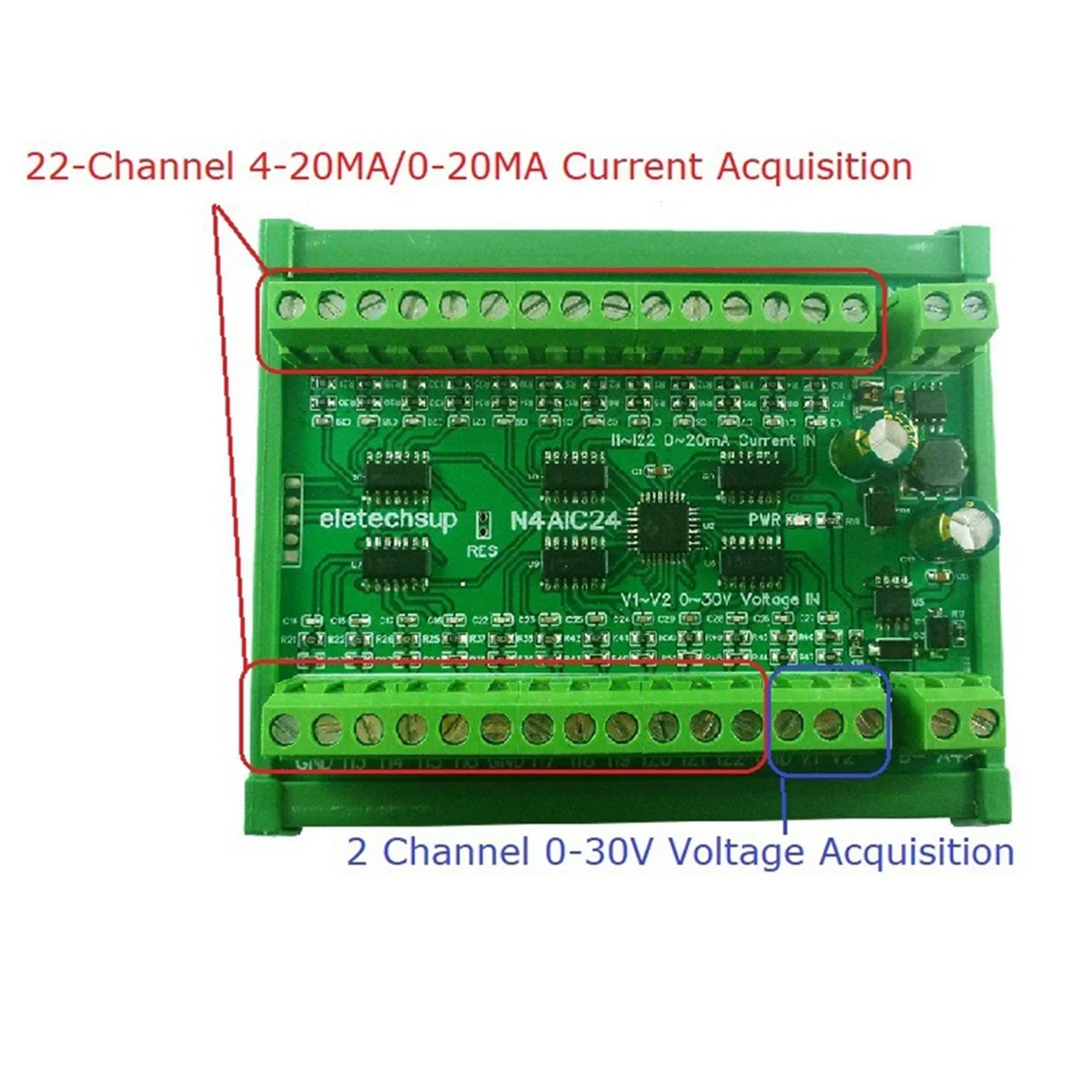 AB01 22CH 0-20MA/4-20MA to RS485 Модуль коллектора аналогового ввода тока MODBUS RTU для датчика давления термопары PT100 K
AB01 22CH 0-20MA/4-20MA to RS485 Модуль коллектора аналогового ввода тока MODBUS RTU для датчика давления термопары PT100 K