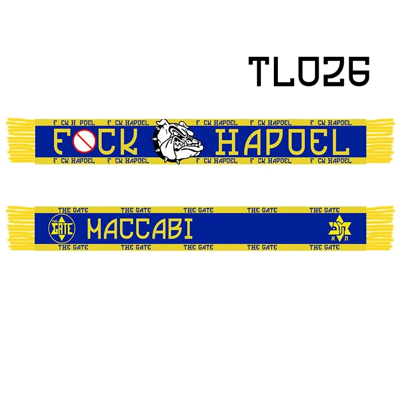 145*18 см размер FCK Hapoel Ultras ворота Maccabi фанатский шарф для вентиляторов двусторонний вязаный TL026
145*18 см размер FCK Hapoel Ultras ворота Maccabi фанатский шарф для вентиляторов двусторонний вязаный TL026