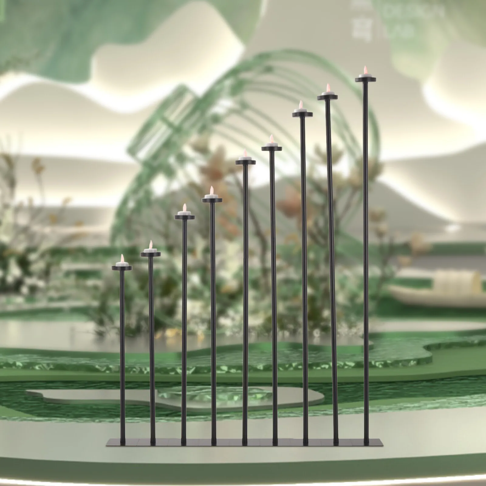 Набор из 9 металлических высоких черных подсвечников, современный подсвечник, подставка для свадебного декора
Набор из 9 металлических высоких черных подсвечников, современный подсвечник, подставка для свадебного декора
