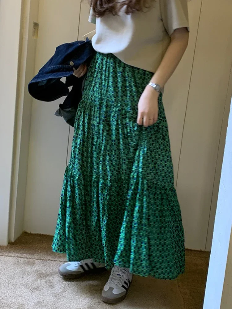 Korean Style Fashion Casual Classic Ladies Maxi Floral Skirts for Women Tender Loose A-line Spring All-match
Korean Style Fashion Casual Classic Ladies Maxi Floral Skirts for Women Tender Loose A-line Spring All-match