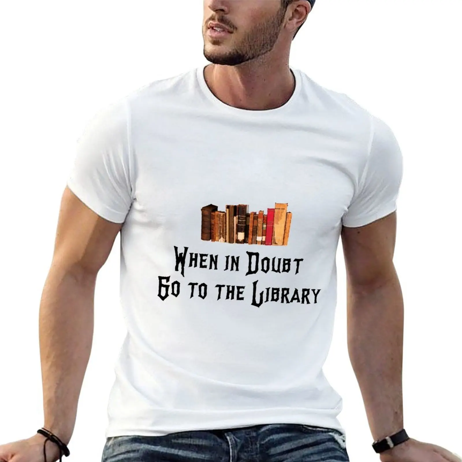 When in doubt Go to the Library T-Shirt t shirt man plain man t shirts for men cotton tshirt 100% T-shirt
When in doubt Go to the Library T-Shirt t shirt man plain man t shirts for men cotton tshirt 100% T-shirt