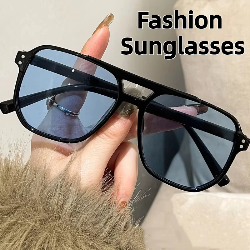 Men Women New Retro Large Frame Square Sunglasses Outdoor Marine Sheet Double Beam Sunglasses UV400 Driving Travel Sunglasses
Men Women New Retro Large Frame Square Sunglasses Outdoor Marine Sheet Double Beam Sunglasses UV400 Driving Travel Sunglasses