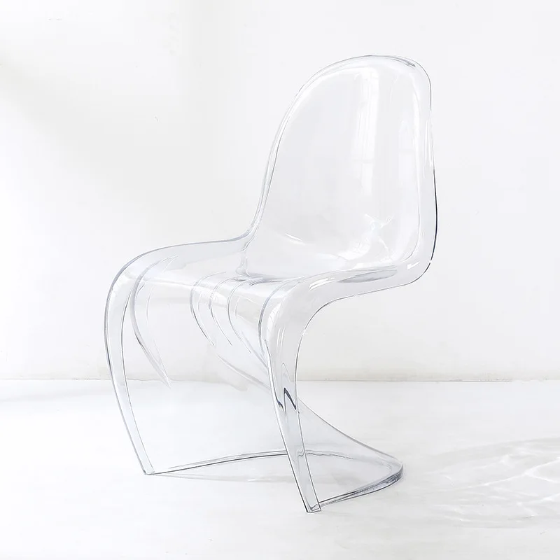 White dining chair transparent plastic acrylic chair backrest casual negotiation chair creative makeup stool
White dining chair transparent plastic acrylic chair backrest casual negotiation chair creative makeup stool