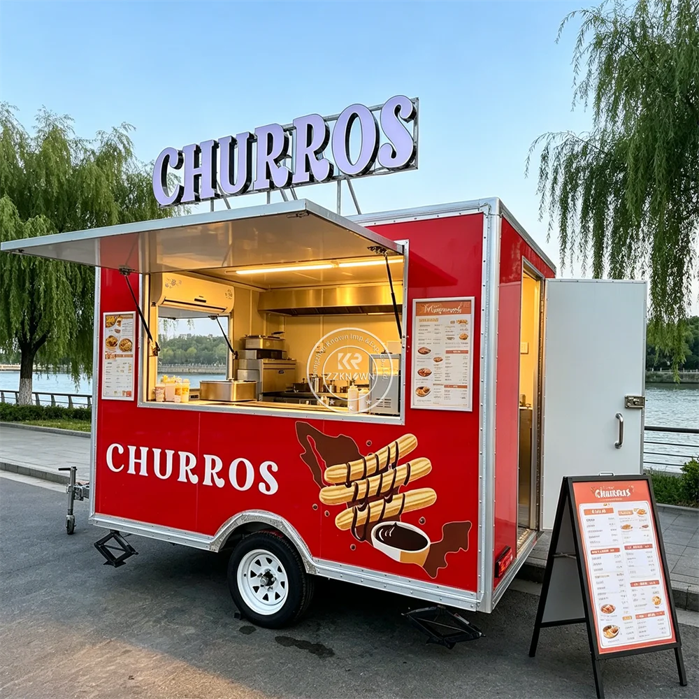 Mobile Hot Dog Snack Trailer Ice Cream Cart Food Trailer Concession Trailer Street Catering Truck With Kitchen Equipment
Mobile Hot Dog Snack Trailer Ice Cream Cart Food Trailer Concession Trailer Street Catering Truck With Kitchen Equipment
