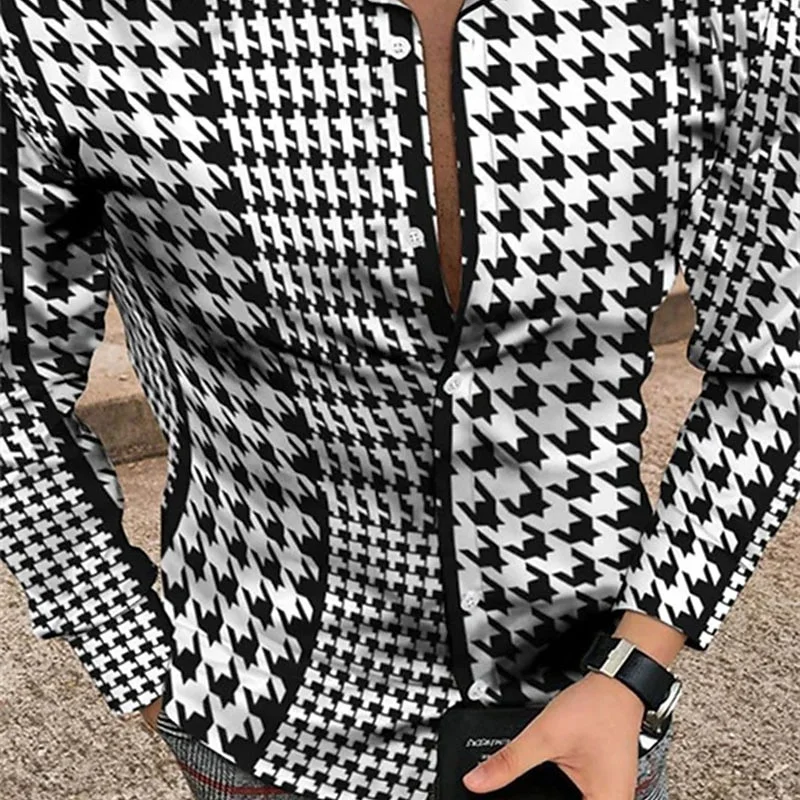 Mens Geometric Pattern Vintage Shirt Button Down Shirt Long Sleeve Fashion Designer Casual Lapel 3D Shirt XS-6XL Summer
Mens Geometric Pattern Vintage Shirt Button Down Shirt Long Sleeve Fashion Designer Casual Lapel 3D Shirt XS-6XL Summer