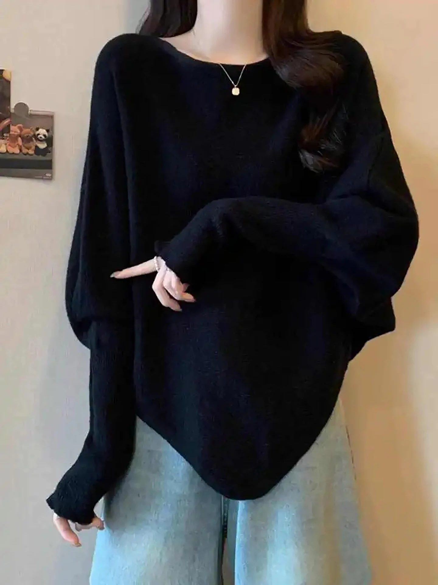 Ele Bla вязаный свитер женский осенне-зимний повседневный асимметричный свободный мягкий модный повседневный универсальный свитер
Ele Bla вязаный свитер женский осенне-зимний повседневный асимметричный свободный мягкий модный повседневный универсальный свитер