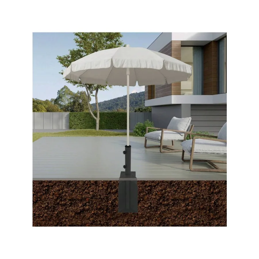 Heavy-Duty Embedded Umbrella Stand Black Outdoor Umbrella Base With Center Column Underground Mount, Adjustable Nozzle
Heavy-Duty Embedded Umbrella Stand Black Outdoor Umbrella Base With Center Column Underground Mount, Adjustable Nozzle