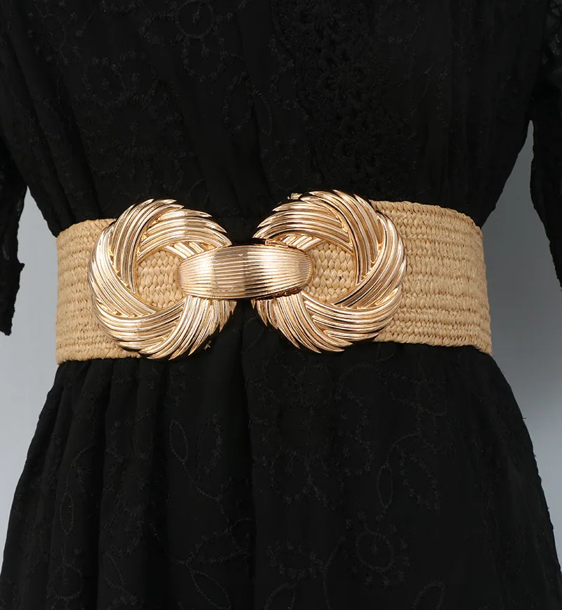 Fashion Dress Belts for Women Elastic Waistband Ladies Band Round Buckle Decoration Coat Sweater Waistband Party Girdle Belt
Fashion Dress Belts for Women Elastic Waistband Ladies Band Round Buckle Decoration Coat Sweater Waistband Party Girdle Belt