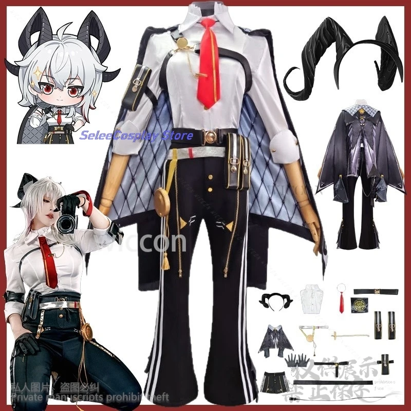 Wuthering Waves Cosplay Zani Anime Costume Sexy Mom Uniform Coat Black Goth Strap Suit Devil's Horn Game Jirai Kei Customized
Wuthering Waves Cosplay Zani Anime Costume Sexy Mom Uniform Coat Black Goth Strap Suit Devil's Horn Game Jirai Kei Customized