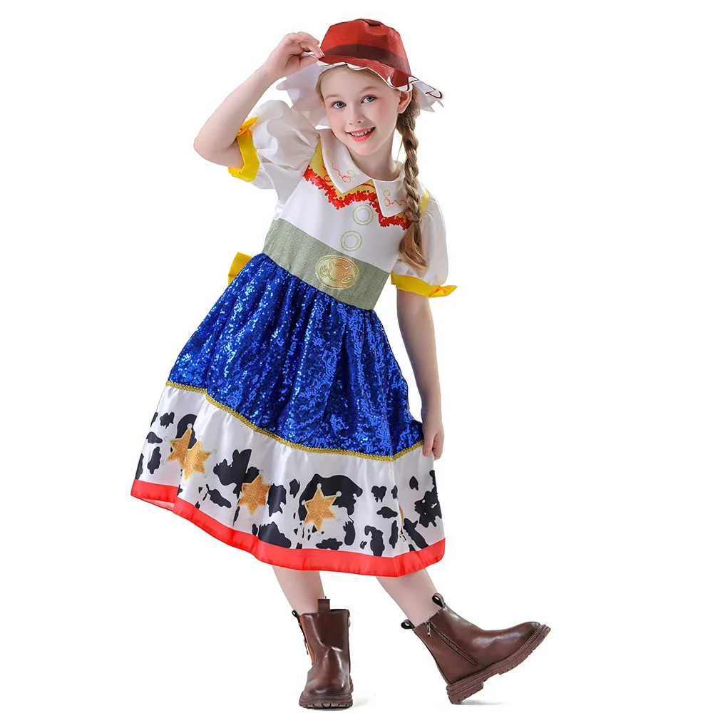 Halloween Carnival Kids Toy Cosplay Story Jessie Princess Dress for Girls Masquerade Birthday Party Stage Performance Costumes
Halloween Carnival Kids Toy Cosplay Story Jessie Princess Dress for Girls Masquerade Birthday Party Stage Performance Costumes