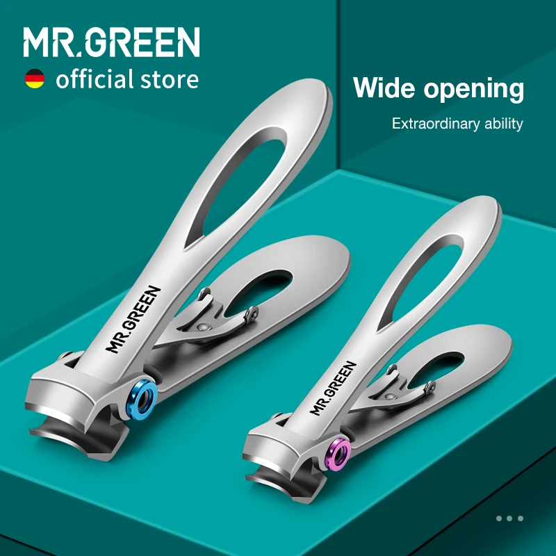 MR.GREEN Nail Clippers Stainless Steel Two Sizes Are Available Manicure Fingernail Cutter Thick Hard Toenail Scissors tools
MR.GREEN Nail Clippers Stainless Steel Two Sizes Are Available Manicure Fingernail Cutter Thick Hard Toenail Scissors tools