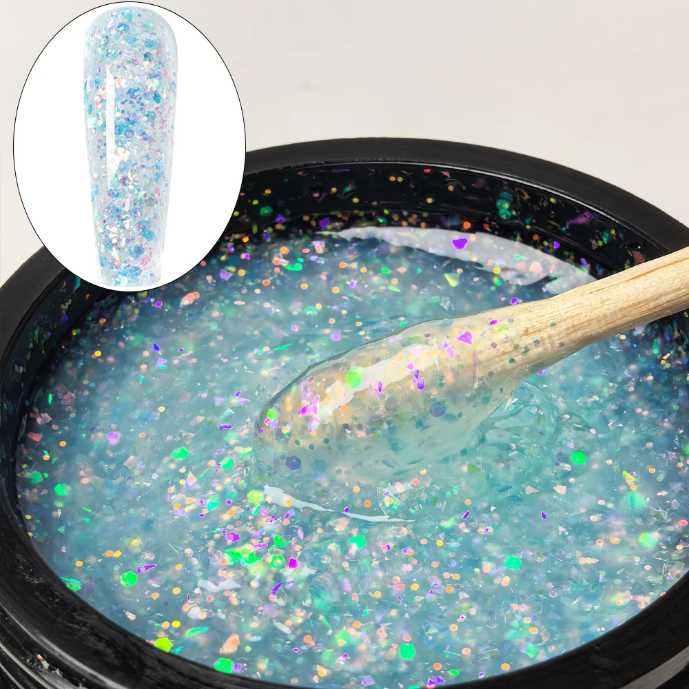 Jillnails 50g Glitter Builder Nail Gel Blue Silver Ombre Nails Sparlking Extension Gel Self Leveling
Jillnails 50g Glitter Builder Nail Gel Blue Silver Ombre Nails Sparlking Extension Gel Self Leveling