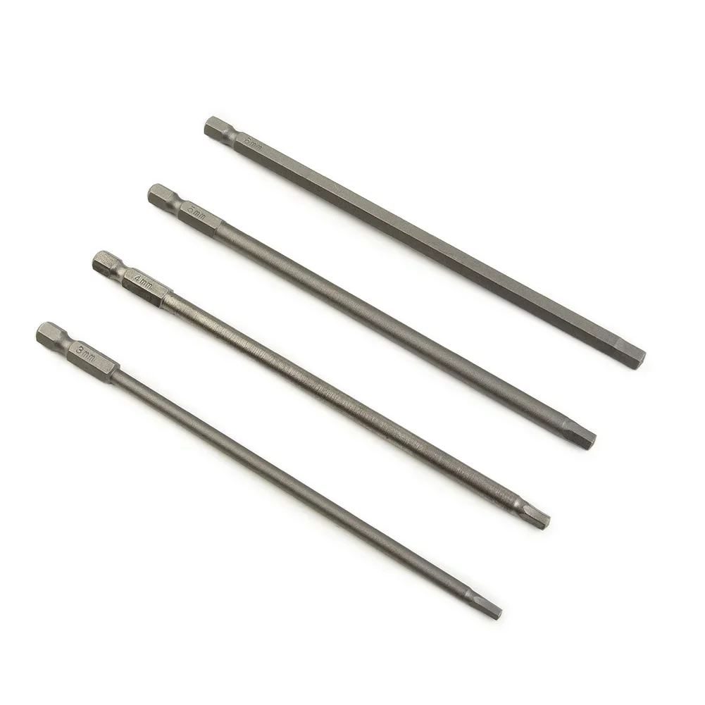 Hex Screwdriver Bits 4pcs Magnetic Head Screwdriver Bits High Quality 150mm Long Shank For 1/4 Hex Drive (3/4/5/6mm)
Hex Screwdriver Bits 4pcs Magnetic Head Screwdriver Bits High Quality 150mm Long Shank For 1/4 Hex Drive (3/4/5/6mm)