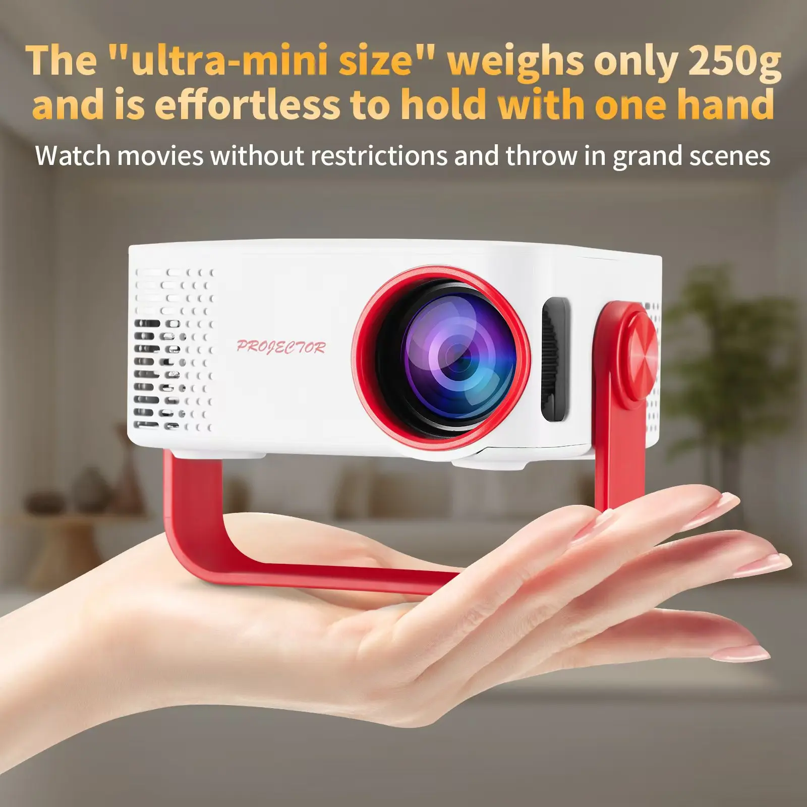 Новый популярный портативный проектор M60, домашний легкий проектор высокой четкости 1080P, проекция мобильного экрана WIFI
Новый популярный портативный проектор M60, домашний легкий проектор высокой четкости 1080P, проекция мобильного экрана WIFI