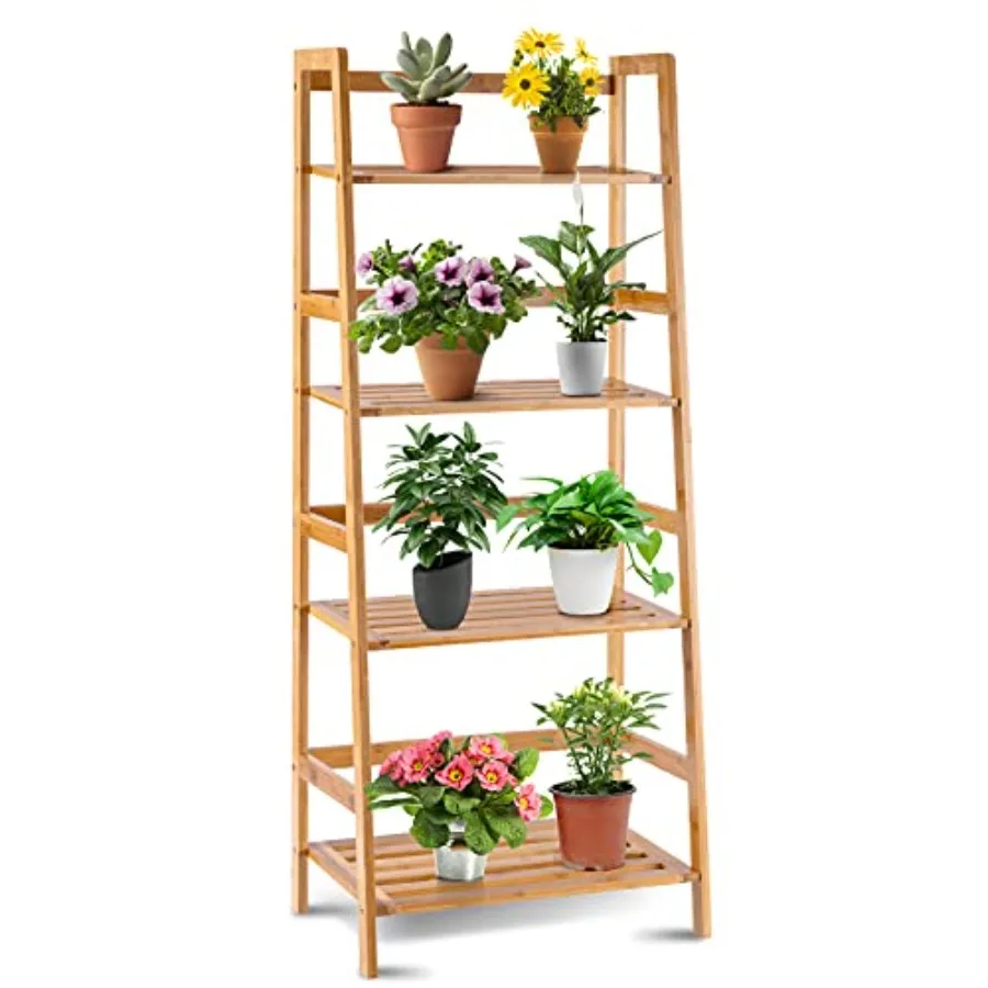 4-Tier Bamboo Plant Stand Flower Pots Holder Display Shelf 47.5inch Ladder Shelf Plants Organizer Rack for Patio Balcony Garden
4-Tier Bamboo Plant Stand Flower Pots Holder Display Shelf 47.5inch Ladder Shelf Plants Organizer Rack for Patio Balcony Garden