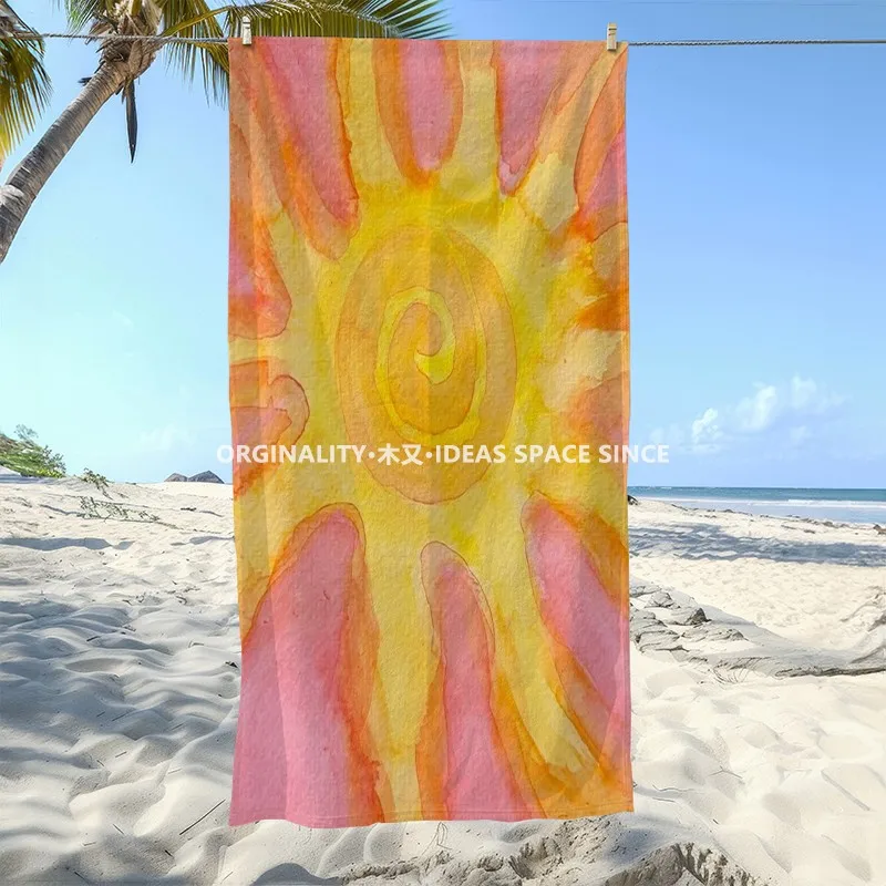 Watercolor Sun Print Beach Towel Patterned Sunscreen And Windproof Suitable For Swimming Pool Camping Travel
Watercolor Sun Print Beach Towel Patterned Sunscreen And Windproof Suitable For Swimming Pool Camping Travel