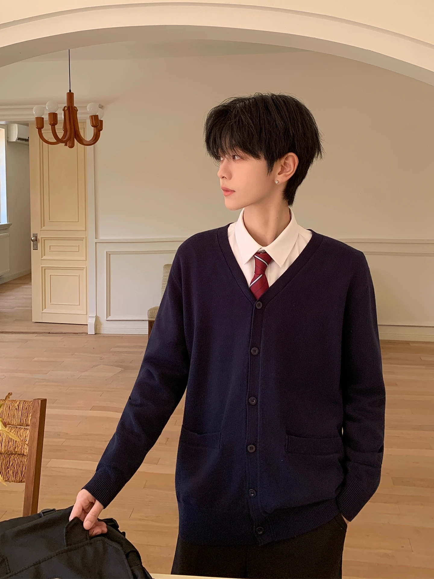 Pure Cotton Open Cardigan Coat Long Sleeve Unisex Autumn Winter Style Simple Color College Style DK Japanese Uniform Lazy Style
Pure Cotton Open Cardigan Coat Long Sleeve Unisex Autumn Winter Style Simple Color College Style DK Japanese Uniform Lazy Style