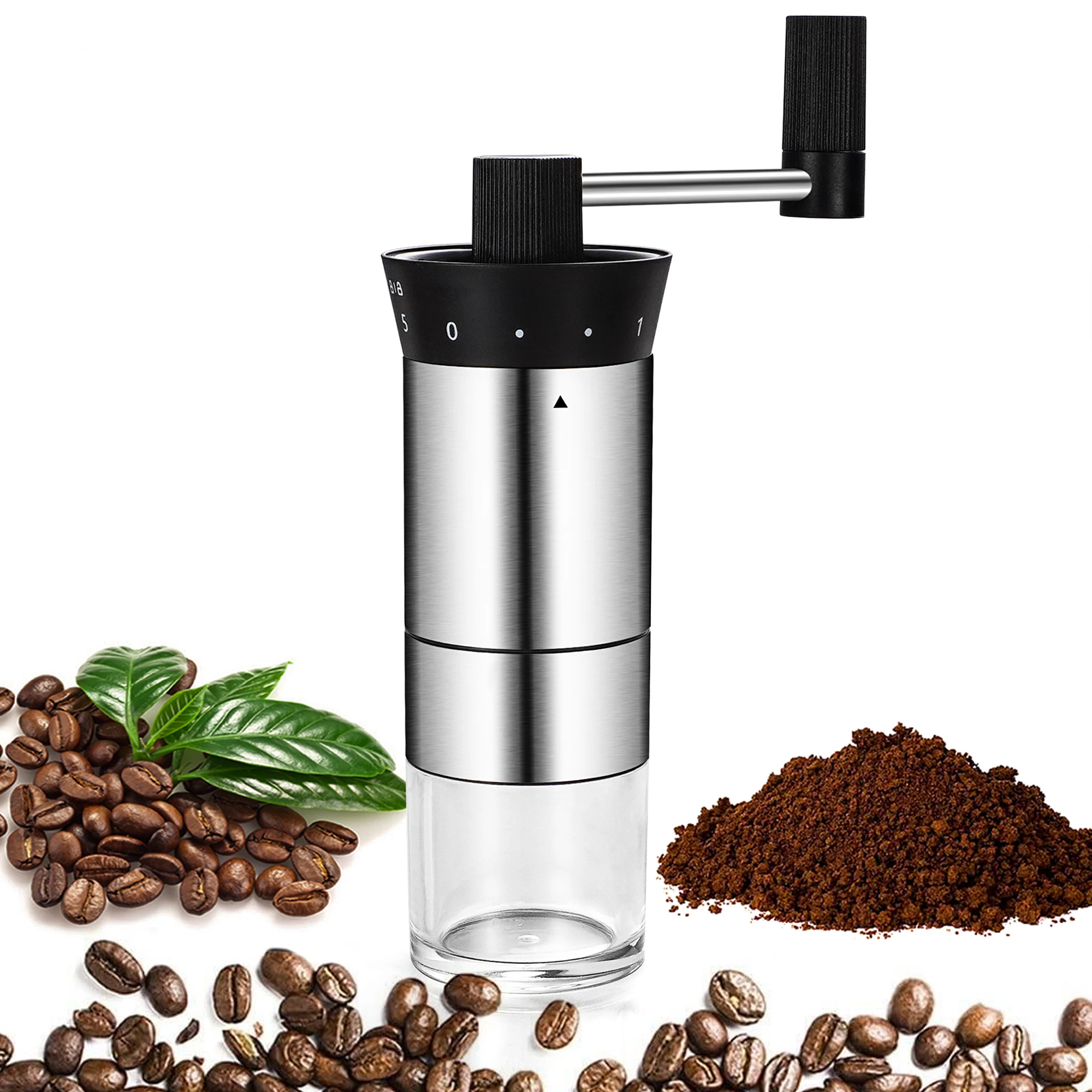 High Quality Portable Adjustment Stainless Steel Coffee Bean Mill Conical Ceramic Burr Professional Manual Coffee Grinder
High Quality Portable Adjustment Stainless Steel Coffee Bean Mill Conical Ceramic Burr Professional Manual Coffee Grinder