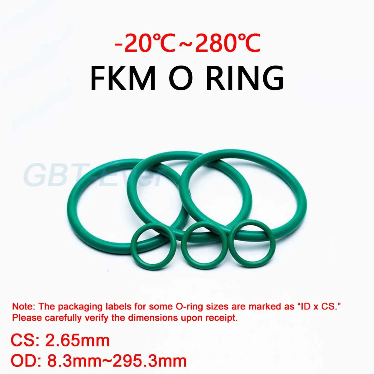 FKM Green Fluorine Rubber O Ring CS 2.65mm OD 8.3mm~295.3mm O-Rings Sealing Gasket Washer Oil Resistant Acid&Alkali Resistant
FKM Green Fluorine Rubber O Ring CS 2.65mm OD 8.3mm~295.3mm O-Rings Sealing Gasket Washer Oil Resistant Acid&Alkali Resistant