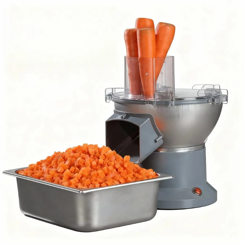 Electric fast vegetable and soft fruit cutter with stainless steel blade and adjustable thickness slicing tray
Electric fast vegetable and soft fruit cutter with stainless steel blade and adjustable thickness slicing tray