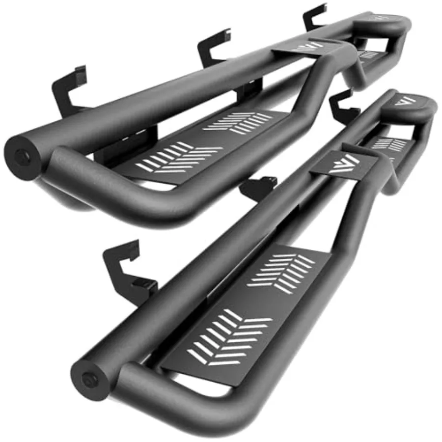 Two Raised Steps Double Cab Running Boards for 2019-2026 Chevy Silverado GMC Sierra 1500, 2020-2026 Silverado/Sierra 2500 3500
Two Raised Steps Double Cab Running Boards for 2019-2026 Chevy Silverado GMC Sierra 1500, 2020-2026 Silverado/Sierra 2500 3500