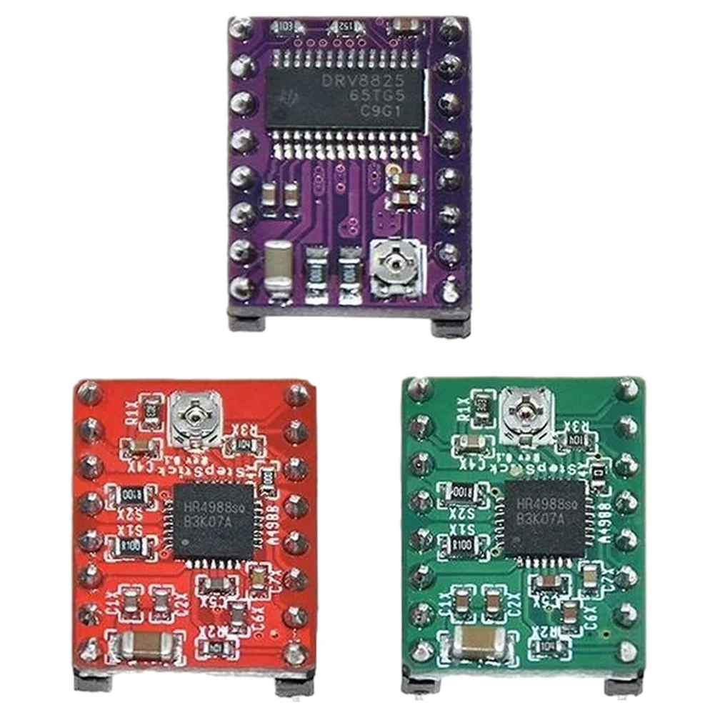 A4988 DRV8825 Stepper Motor Drive Module with Heat Sink Motor Driver Control Extension Shield Module for 3D Printer
A4988 DRV8825 Stepper Motor Drive Module with Heat Sink Motor Driver Control Extension Shield Module for 3D Printer