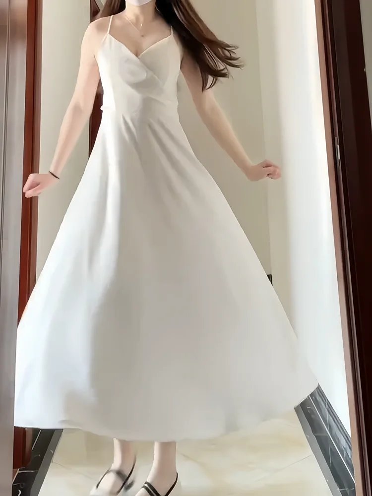 Sanya Travel Beach Vacation Women's Dress Strapless Long Gown Slimming Fairy Atmosphere Backless Summer New Style Bohemian Style
Sanya Travel Beach Vacation Women's Dress Strapless Long Gown Slimming Fairy Atmosphere Backless Summer New Style Bohemian Style