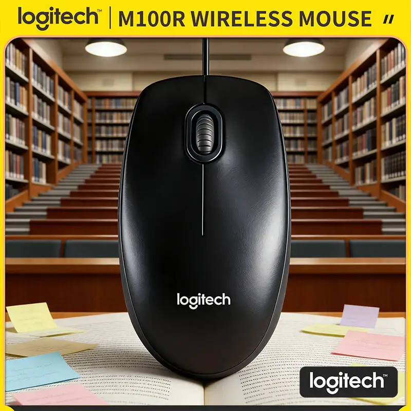 Надежная проводная USB-мышь Logitech M100R, 1000 точек на дюйм, прецизионное отслеживание, удобная ручка, кабель 1,8 м для ПК, Mac, Linux, офиса, дома
Надежная проводная USB-мышь Logitech M100R, 1000 точек на дюйм, прецизионное отслеживание, удобная ручка, кабель 1,8 м для ПК, Mac, Linux, офиса, дома